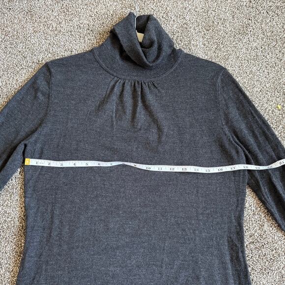 Classiques Entier Atelier Wool Silk Cashmere Turtleneck Heather Gray Sweater S/M - Picture 4 of 8